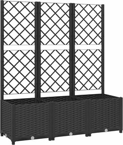 vidaXL Κήπος Μαύρο 120 x 40 x 136 cm