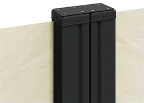 vidaXL Σκίαστρο Πλαϊνό Συρόμενο Κρεμ 160 x 1200 εκ.