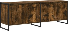 VidaXL Ντουλάπι TV 140 x 36 x 49.5 εκ Καπνιστό Δρύς Επεξεργασμένο Ξύλο