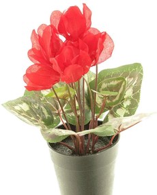 Τεχνητό Φυτό Κυκλάμινο 3570-6 11x28cm Red Supergreens Πολυέστερ