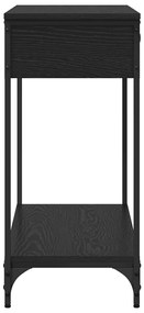 vidaXL Τραπέζι κονσόλας Other Μαύρη δρυς 100 x 34.5 x 75 εκ.
