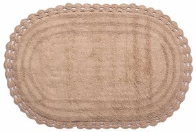 Πατάκι Μπάνιου (60x100) Silk Fashion Οβάλ Μπεζ