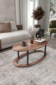 Τραπεζάκι Σαλονιού Καρυδί EGUZI 60x38x40