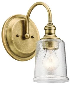 Απλίκα Φωτιστικό Τοίχου 1xE27 Waverly Elstead Lighting KL-WAVERLY1-NBR Ορείχαλκος