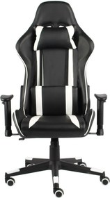 vidaXL Καρέκλα Gaming Περιστρεφόμενη Λευκή από PVC