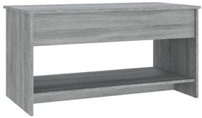 vidaXL Τραπεζάκι Σαλονιού Γκρι Sonoma102x50x52,5 εκ.Επεξεργασμένο Ξύλο