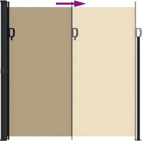 vidaXL Σκίαστρο Πλαϊνό Συρόμενο Μπεζ 200 x 600 εκ.