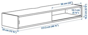 SPIKSMED ράφι οπτικοακουστικών συσκευών, 117x32 cm 005.731.50