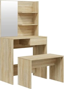 vidaXL Μπουντουάρ Σετ Sonoma δρυς 74,5 x 40 x 141 εκ.