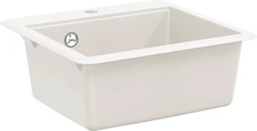 vidaXL Σιντρινο Λευκό 470 x 440 mm Γρανίτης