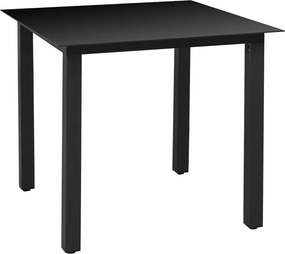 vidaXL Σετ Τραπεζαρίας Κήπου 5 Τεμαχίων Μαύρο