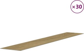 vidaXL Πάνελ Τοίχου Ξύλινη Εμφάνιση Καφέ 4,12 μ² από PVC