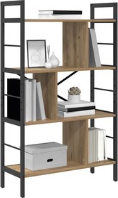 vidaXL Ράφι Βιβλίων 7 επιπέδων 75 x 30 x 123,5 εκ. Επεξεργασμένο ξύλο