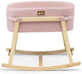Κούνια Βρεφική Hier 676HDS1121 90x58x70cm Pink-Natural Βρεφικό