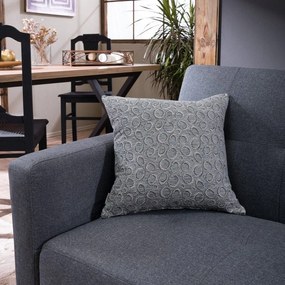 Μαξιλαροθήκη Διακοσμητική Maryland 04 Dark Grey Teoran 43X43 Cotton-Acrylic