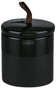Δοχείο Για Βαμβάκι Deep 8681 8,4x8,4x10cm 926 Black Kleine Wolke Κεραμικό