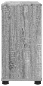 vidaXL Ντουλάπα νιπτήρα μπάνιου με ράφι Γκρίζο Σονομα 60 x 30 x 60 cm