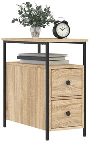 vidaXL Κομοδίνα 2 τεμ. Sonoma Δρυς 30 x 60 x 60 εκ. από Επεξεργ. Ξύλο