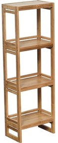 Έπιπλο Bamboo 33x20x100 cm με 4 Ράφια Eurocasa 9845 Καφέ