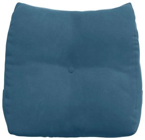 vidaXL Μαξιλάρι Πλάτης Μπλε 45 x 24 x 50 εκ Βελούδο