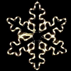 Χριστουγεννιάτικα Λαμπάκια Με Σχήμα Snowflake 96 Led XSNOWBLEDWW56 56+150cm 16,8W Clear Aca