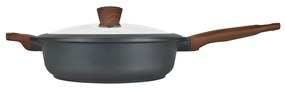 Κατσαρόλα Ρηχή 01-2404 Stone 28Cm Χυτό Αλουμίνιο Anthracite Estia 28cm Aluminium