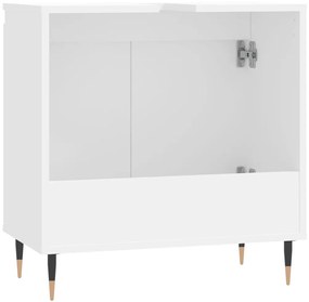 vidaXL Ντουλάπι Μπάνιου Λευκό 58 x 33 x 60 εκ. από Επεξεργασμένο Ξύλο