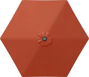 vidaXL Ομπρέλα Κήπου με LED Φώτα και Βάση 270 x 270 εκ Πολυεστέρας