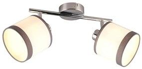 Φωτιστικό Οροφής - Spot Davos R81552006 2xE14 35x23x12cm White-Chrome RL Lighting