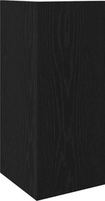 vidaXL Πλαϊνά Τραπεζάκια 2 τεμάχια με Ράφι Μαύρο 25,5x27x60 cm