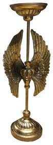 Κηροπήγιο Vole 018537 15,7x12,3xH42,5cm Gold Polyresin