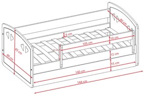 Παιδικό κρεβάτι Julia-140 x 80