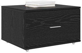 vidaXL Ντουλάπι με Συρτάρια Μαύρο 55 x 45 x 33.5 εκ Επεξεργασμένο ξύλο