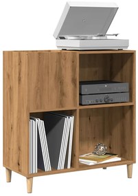 vidaXL Δισκοθήκη τεχνίτης Δρυς 84,5 x 38 x 89εκ από Επεξεργασμένο Ξύλο