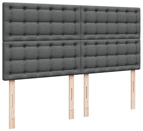 ΚΡΕΒΑΤΙ BOXSPRING ΜΕ ΣΤΡΩΜΑ ΣΚΟΥΡΟ ΓΚΡΙ 180X200 ΕΚ ΥΦΑΣΜΑΤΙΝ 3291762