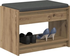 vidaXL Παγκάκι Χαλωρίου Τεχνίτικη Δρυς 63 x 38 x 45 εκ