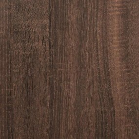 Κομοδίνο Επιτοίχιο Καφέ Δρυς 45x26x28,5 εκ. 858608