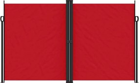 vidaXL Σκίαστρο Πλαϊνό Συρόμενο Κόκκινο 200 x 1000 εκ.