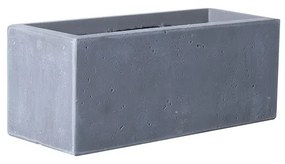 Supergreens Γλάστρα Πήλινη Ορθογώνια "Moody" Γκρι M 60x30x30 εκ.