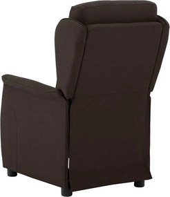 vidaXL Ανακλινόμενη πολυθρόνα Σκούρο Καφέ 66.5 x 94 x 101.5 εκ