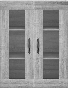vidaXL Ντουλάπι Επιτοίχιο Γκρι Sonoma 69,5 x 34 x 90 εκ. Επεξεργ. Ξύλο