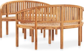 VidaXL Σετ Σαλονιού Κήπου 3 τεμ. από Ξύλο Teak