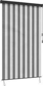 vidaXL Ρόλερ Γκρι και Λευκό 160 x 250 cm Ύφασμα και Αλουμίνιο