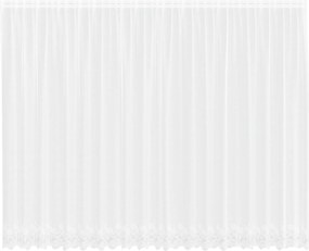 vidaXL Κουρτίνα Δαντέλας με κουρτίνες Λευκό 245 x 500 εκ Πολυεστέρας