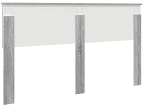 vidaXL Κεφαλάρι Γκρίζο Σονομα 160 cm Επεξεργασμένο ξύλο