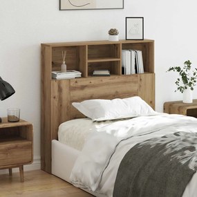 vidaXL Κρεβάτι με Κεφαλάρι Artisan Oak Επεξεργασμένο ξύλο
