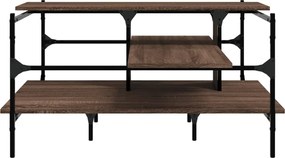 vidaXL Τραπεζάκι Σαλονιού Καφέ Δρυς 100x100x48,5 εκ. Επεξεργασμ. Ξύλο