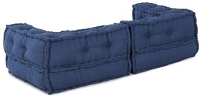 vidaXL Μοντέρνο Pouffe Ινδigo 140x70x36 Ύφασμα