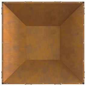 vidaXL Τζάκι Τετράγωνο 80x80x40 εκ Στιβαρό Ατσάλι
