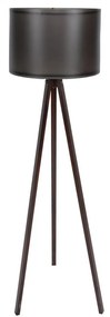 FLOOR LAMP WALNUT AND BLACK  Φ38x145cm 38x38x145 εκ.